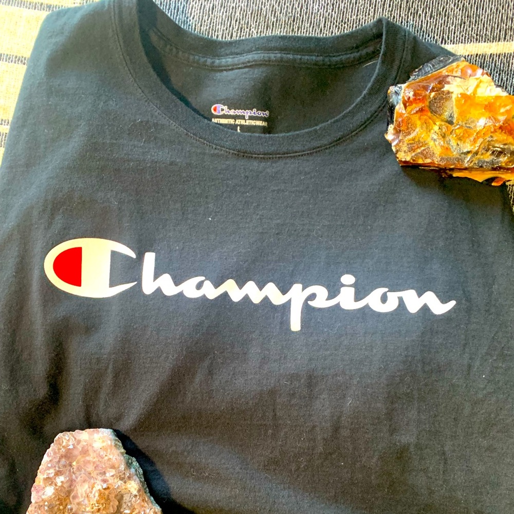 Champion black tshirt